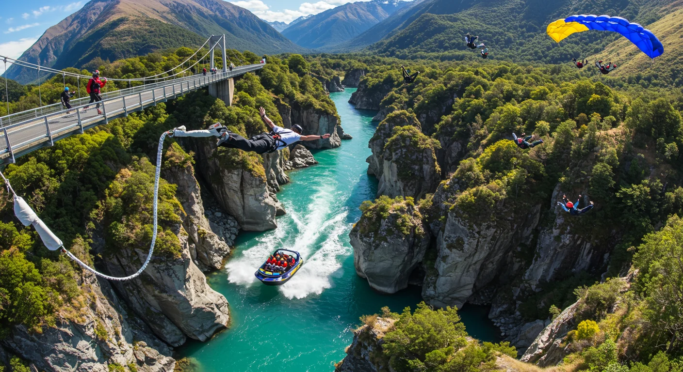 Yeni Zelanda’da Adrenalin Yükseltici Maceralar: Bungee’den Jet Botuna
