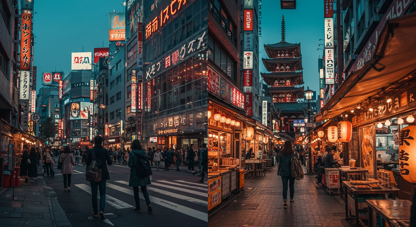Tokyo’nun Mahallelerini Keşfetmek: 2025’te Shibuya’dan Asakusa’ya